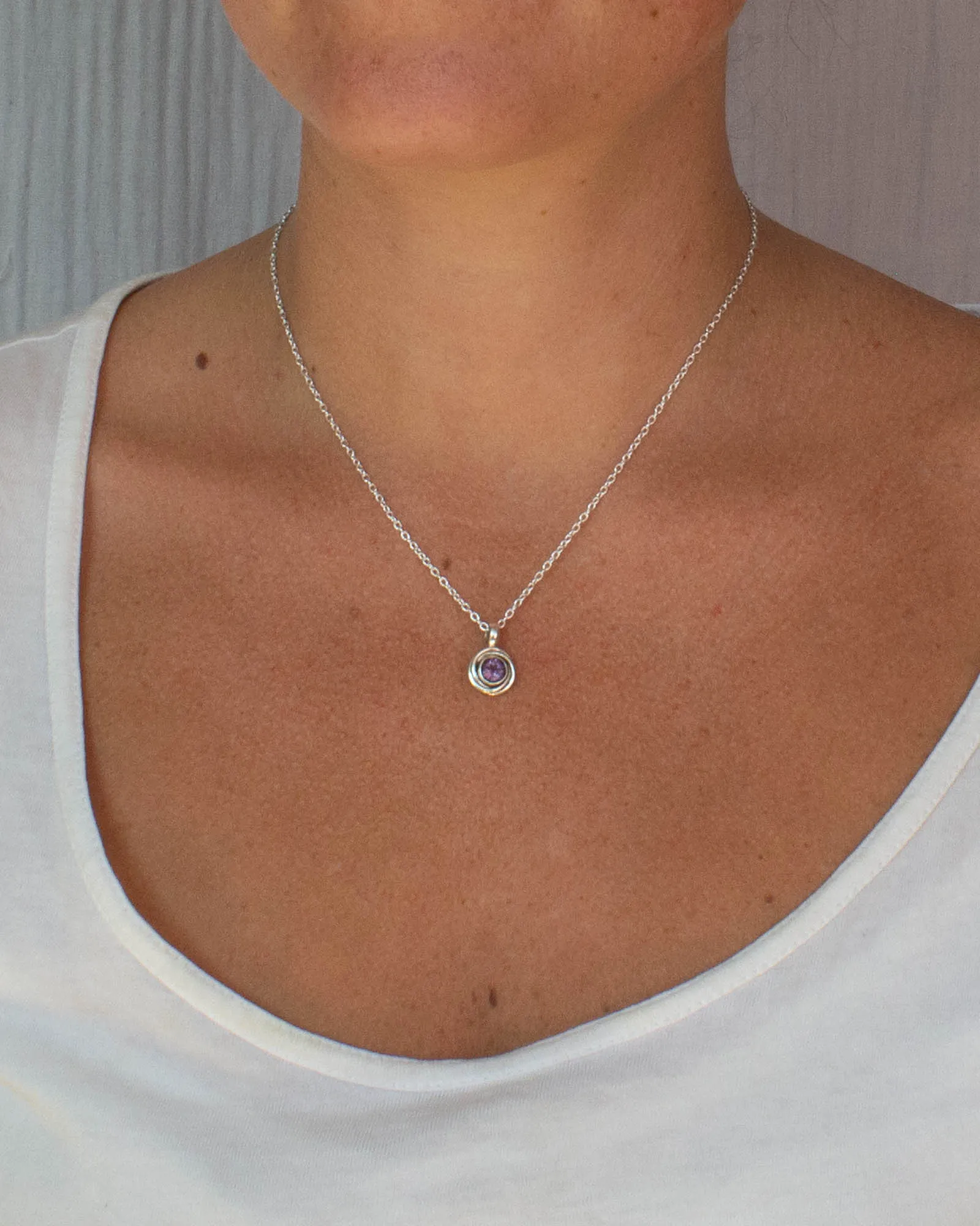 Silver Nest Pendant Necklace