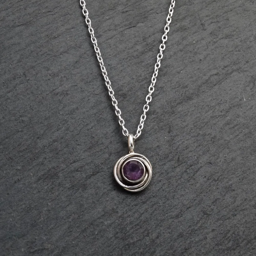 Silver Nest Pendant Necklace