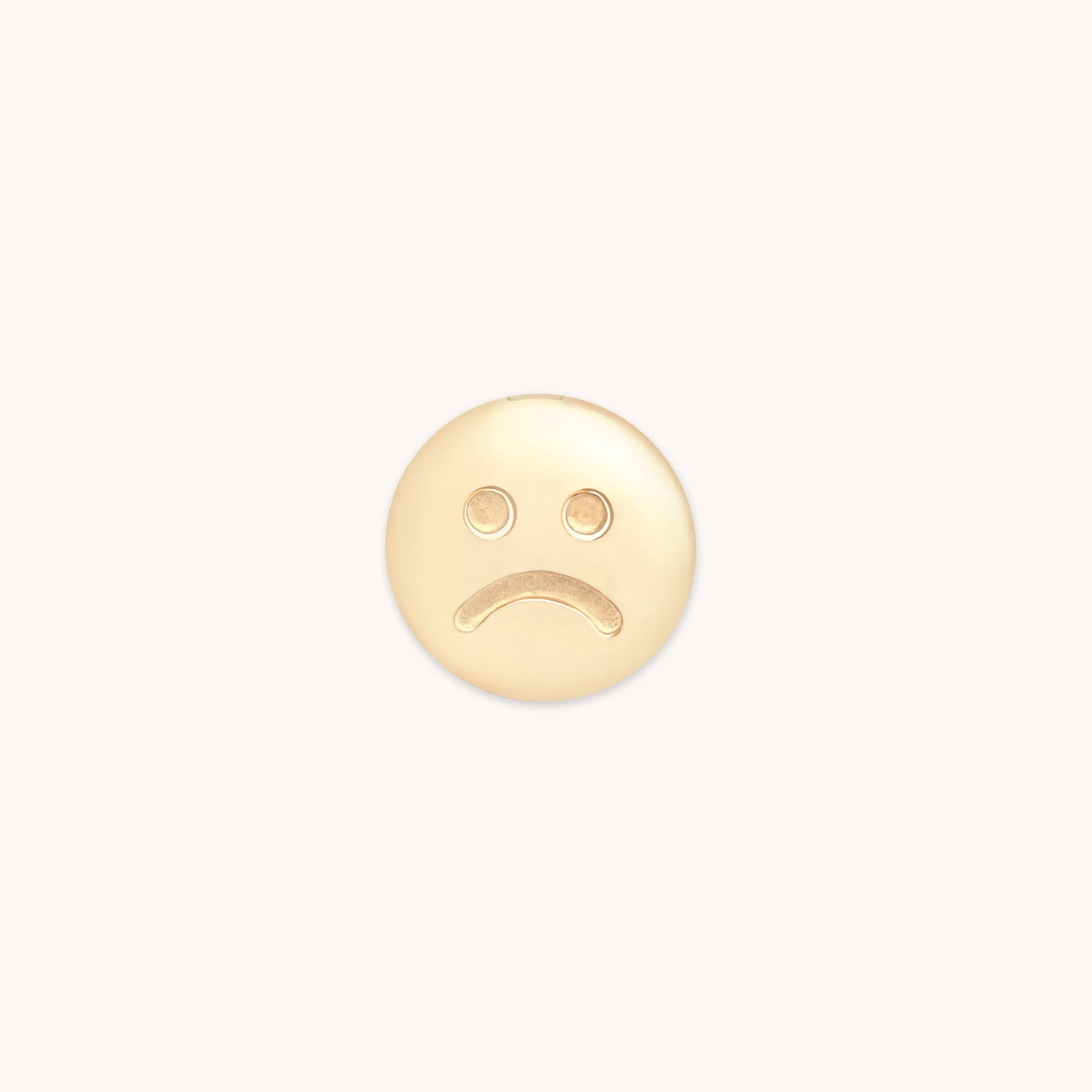 Smiley Click Charm in 9k Gold