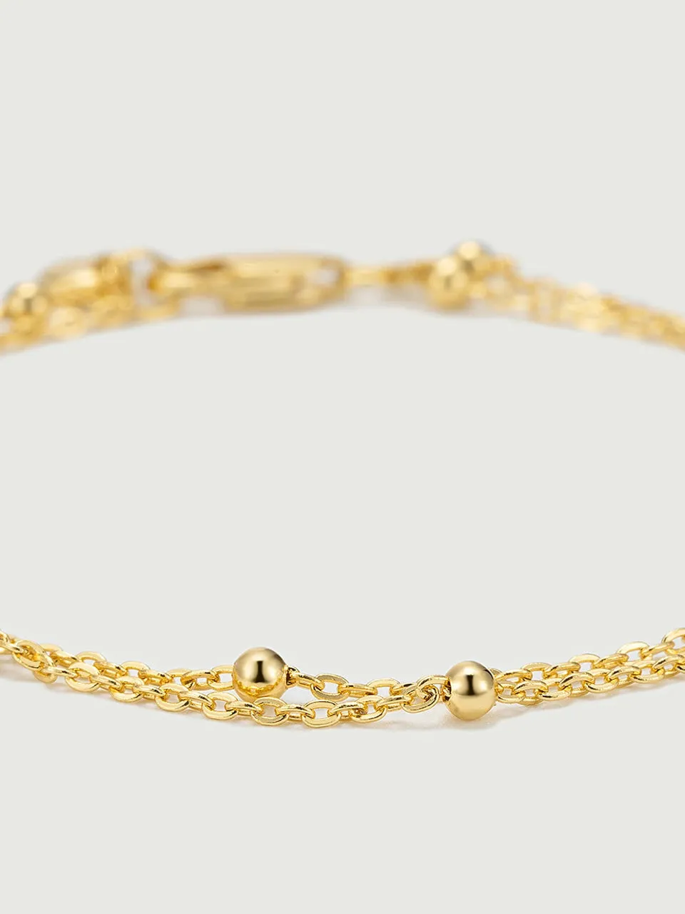 Spheres Double Chain Bracelet