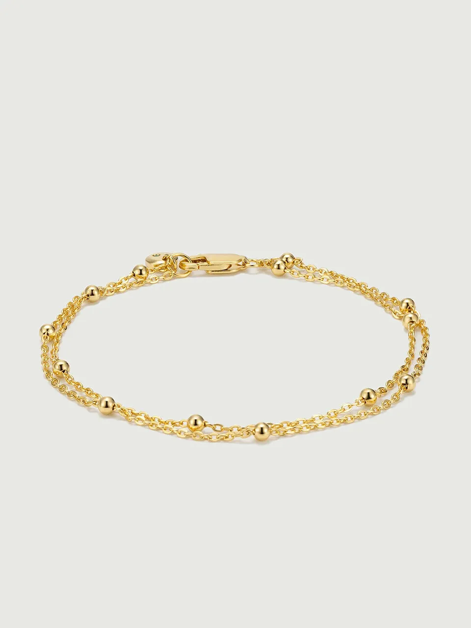 Spheres Double Chain Bracelet