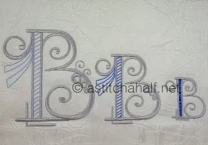 Stunning Swirls Monogram B
