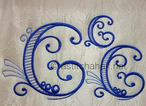 Stunning Swirls Monogram C