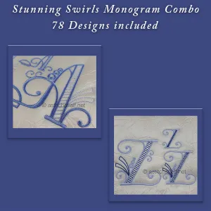 Stunning Swirls Monogram Combo