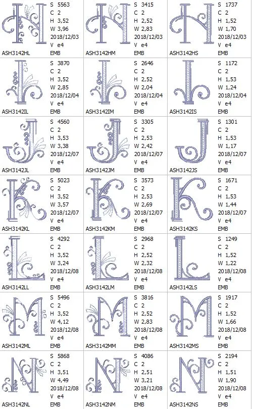 Stunning Swirls Monogram Combo