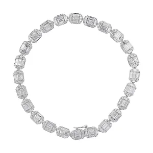 Sunburst Diamond Line Bracelet
