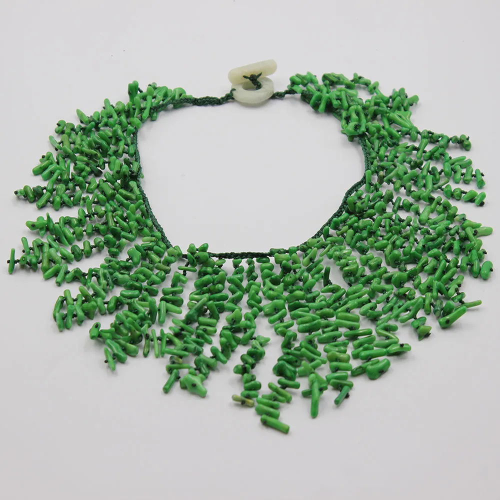 TEEK - Handwork Green Coral Chips Necklace