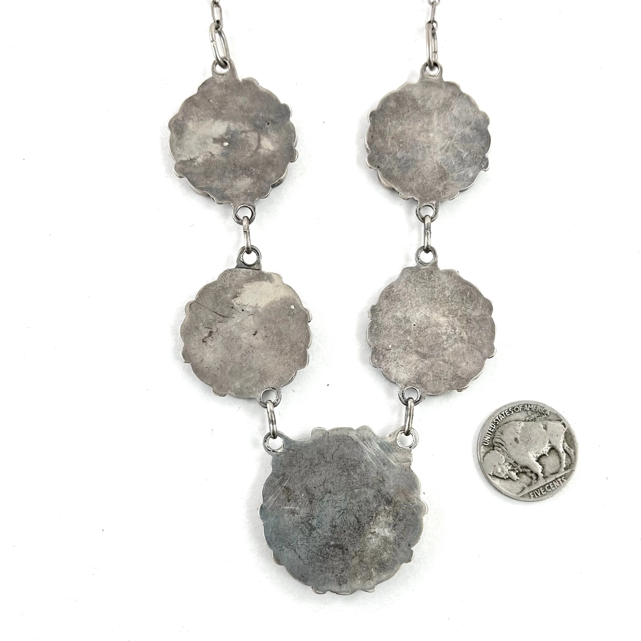 Vintage Sunface Necklace<br>By Marie Qualo
